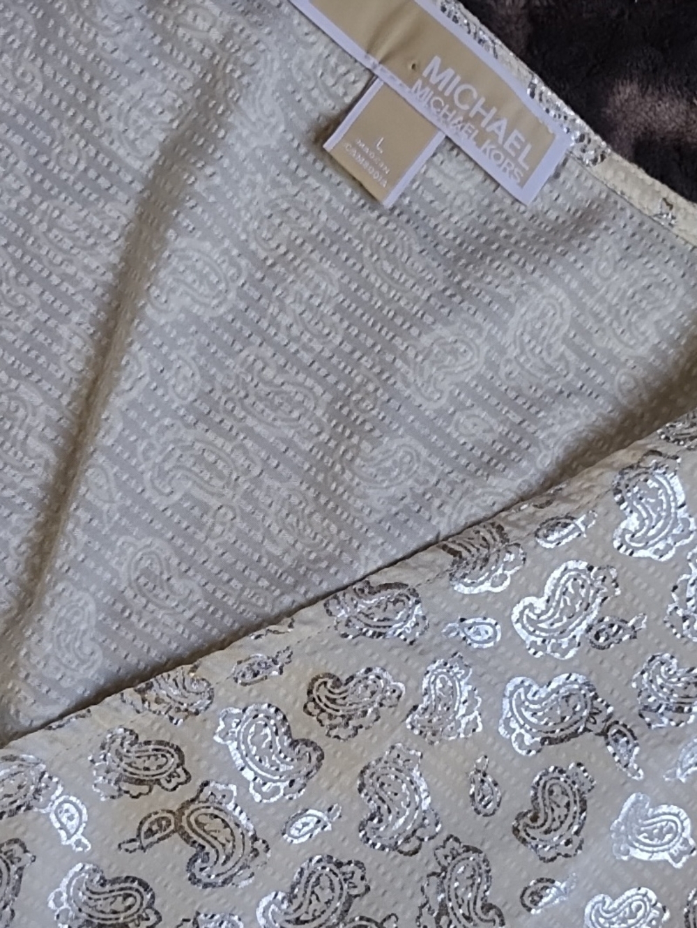 Michael Kors White Shimmer blouse